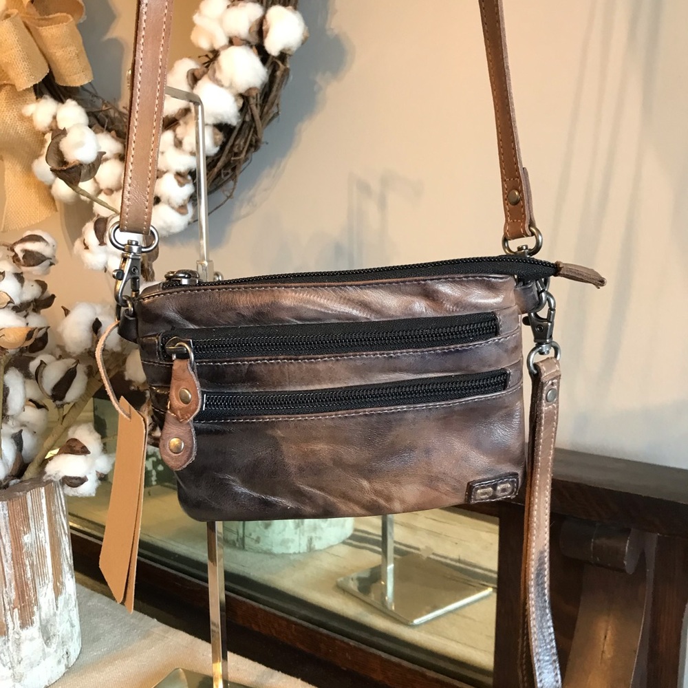 NWT Bed Stu Leather Viana Crossbody Belt Bag Wristlet Tonic Breeze MSRP $180 - Picture 6 of 14